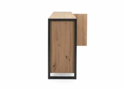 Commode Denver 160cm - decor - artisanale eik & anthraciet