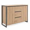 Commode Denver 120cm - decor - artisanale eik & anthraciet