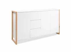 Commode Denver 160x40x88cm - decor - wit & artisanale eik