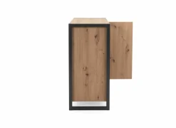 Commode Denver 80x88x40cm - decor - artisanale eik & anthraciet