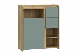 Commode Hoa 105x41x120cm - decor - mauvella eik & groen