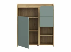 Commode Hoa 105x41x120cm - decor - mauvella eik & groen