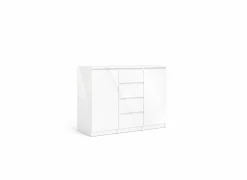 Commode Naia 121x50x91cm - decor - wit hoogglans
