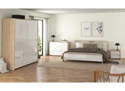 Commode Next 119x48x84cm - decor - wit/jackson hickory