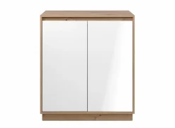 Commode Phoenix 79cm - decor - artisanale eik & wit