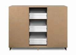 Commode Phoenix 117cm - decor - artisanale eik & wit