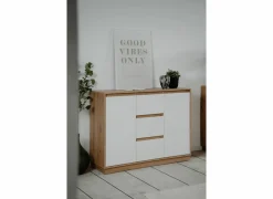 Commode Phoenix 117cm - decor - artisanale eik & wit