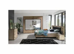 Commode Veronique 98x40x82cm - decor & glas - zwart