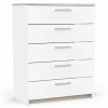Commode Watson 80x41xH103cm - decor - kronberg eik & wit