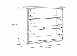 Commode Wexlin 96x50x84cm - decor - sand & mauvella oak