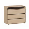 Commode 97x45x86cm - melamine - brushed sand oak nature