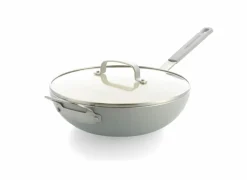 Dagelijkse Kost wokpan Ø28cm - aluminium - beige & grijs