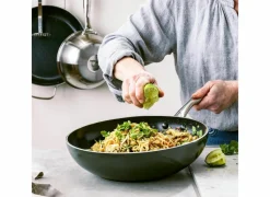 Dagelijkse Kost wokpan Ø28cm - aluminium - olijfgroen