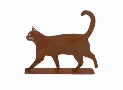 Deco Kat H31cm - staal - roest