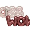 Deco Kiss/Wow H8,5cm - dolomiet - roze