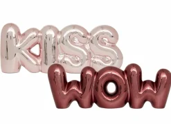 Deco Kiss/Wow H8,5cm - dolomiet - roze