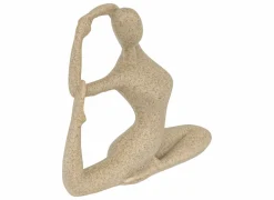 Deco Vrouw Aby H19cm - polystone - beige