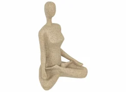 Deco Vrouw Aby H19cm - polystone - beige