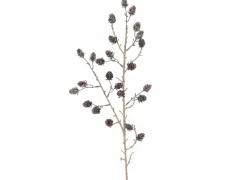 Decoratietak Dennenappels H86cm - kunststof - bruin