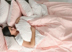 Dekbedovertrek Ants 260x220/240cm - katoen - roze