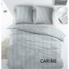 Dekbedovertrek Carine 140x220cm - katoen - blauw