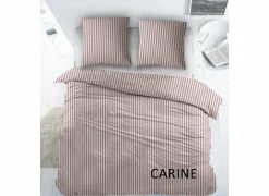 Dekbedovertrek Carine 140x220cm - katoen - roze