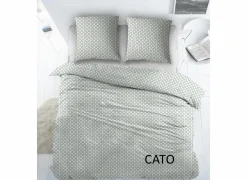 Dekbedovertrek Cato 200x220cm - katoen - groen