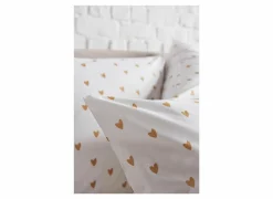 Dekbedovertrek Golden Hearts 260x220/240cm percale katoen