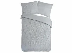 Dekbedovertrek Luxe 240x220cm - microvezel - zilver