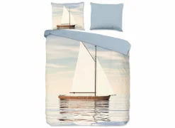 Dekbedovertrek Meri 240x220cm - katoen - blauw