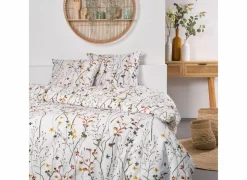 Dekbedovertrek Sunshine 220x240cm - katoen - wit & multicolor