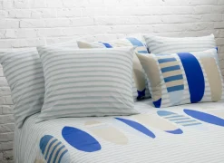 Dekbedovertrek Surfboard 140x200/220cm - katoen - blauw