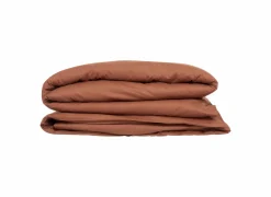 Dekbedovertrek 240x220cm - katoen - terracotta excl. kussenslopen