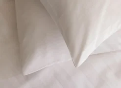 Dekbedovertrek 240x220cm - katoen - satijn wit