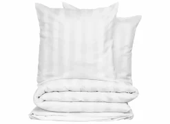 Dekbedovertrek 260x240cm - katoen - satijn wit
