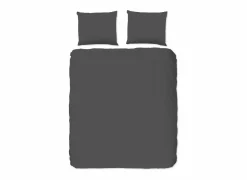 Dekbedovertrek 240x220cm - katoen - antraciet