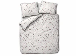 Dekbedovertrek 140x200/220cm - katoen - hearts red