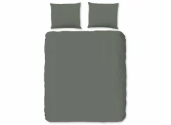 Dekbedovertrek 200x220cm - katoen - olijf