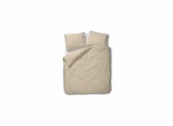 Dekbedovertrek 240x200/220cm - percale katoen - geel