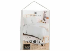 Dekbedovertrek 240x220cm - percale katoen - beige