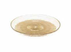 Dessertbord Celeste Ø20cm - glas - goud
