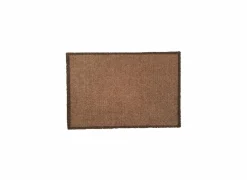 Deurmat Eco-clean 39x58cm - polyamide - bruin