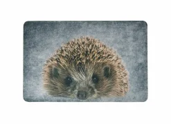 Deurmat Egel 75x50cm - polyester - grijs