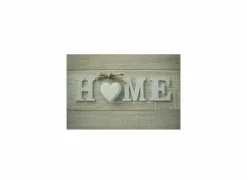 Deurmat Heart Home 50x75cm - polyestervezel - beige