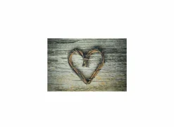 Deurmat Heart Twigs 50x75cm - polyestervezel  - beige