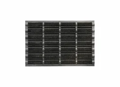 Deurmat Mudbuster 40x60cm - kokos - zwart