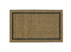 Deurmat Riviera Border 45x75cm - kokos - bruin