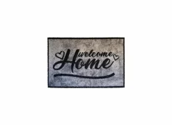 Deurmat Trendy Brush Welcome 44x67cm - polyamide - grijs