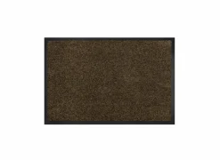 Deurmat Twister 60x80cm - polyamide - bruin