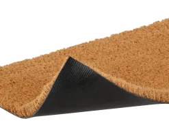 Deurmat 25x75cm - kokosvezel & plastiek - bruin